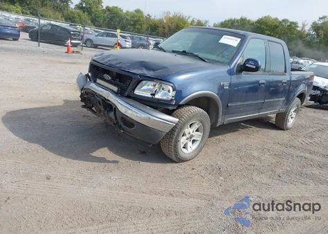 2002 Ford F-150 Lariat/Xlt from USA, damaged, VIN 1FTRW08L82KA54383